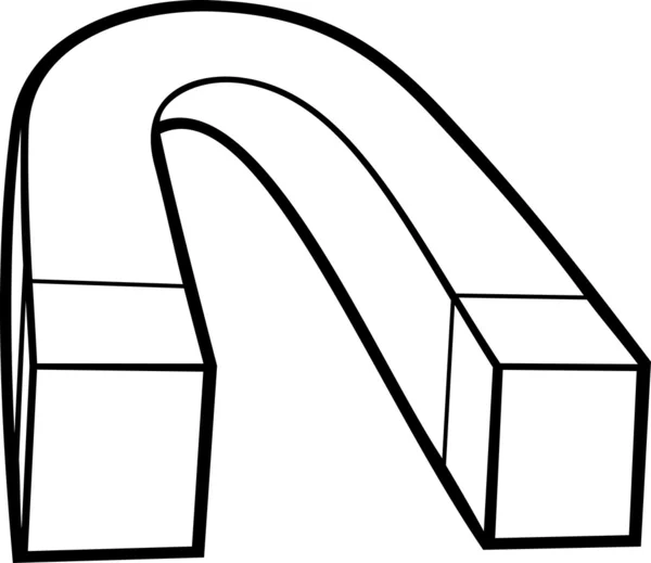 Hufeisenmagnet — Stockvektor