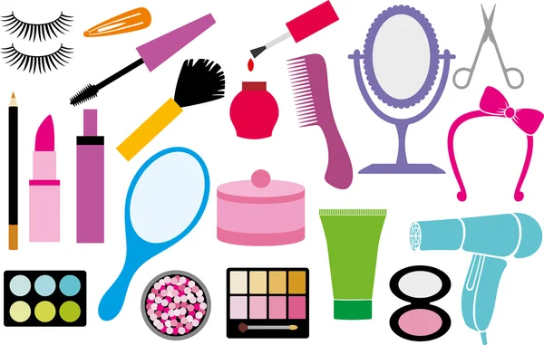 Collecte de maquillage — Image vectorielle