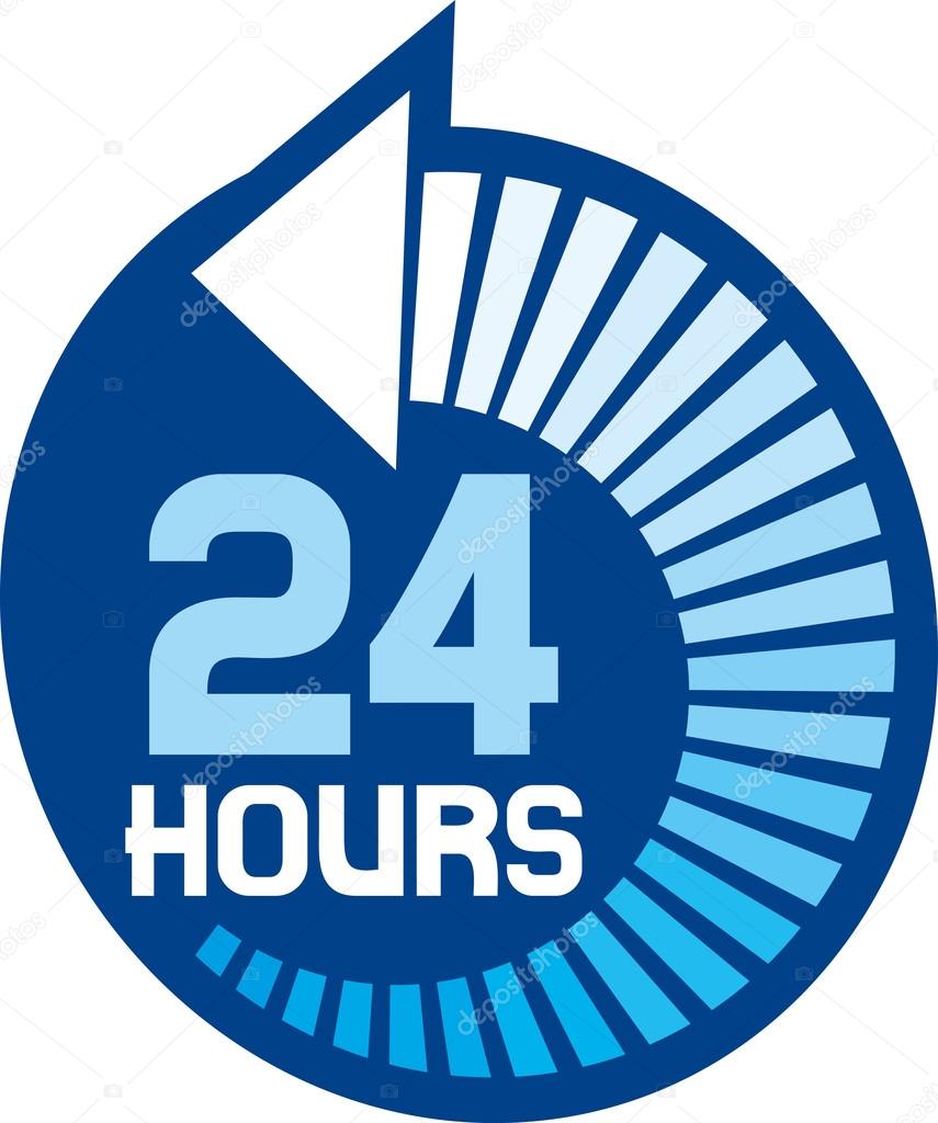 24 Hours Icon Stock Vector Image By C Tribaliumivanka 39398739