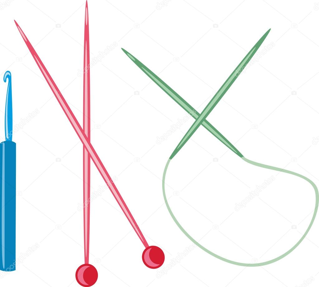 Wooden knitting needles Stock Vector Image by ©Tribaliumivanka 39399083