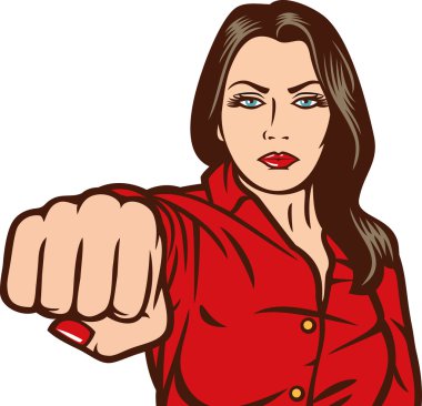 pop art kadın Delme