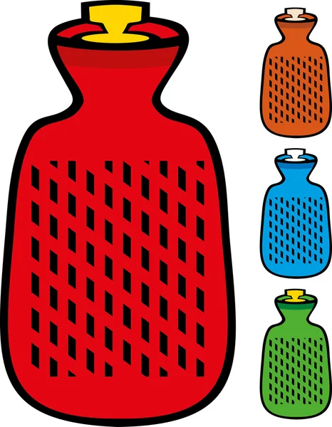 Бутылка горячей воды — стоковый вектор