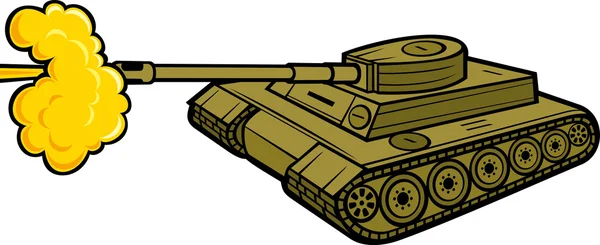 Tanque militar — Vector de stock