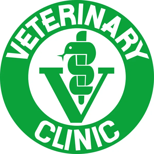 Símbolo de clínica veterinaria — Vector de stock