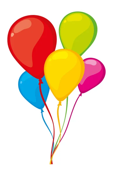 Globos coloridos — Vector de stock