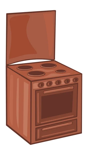 Cuisinière électrique — Image vectorielle