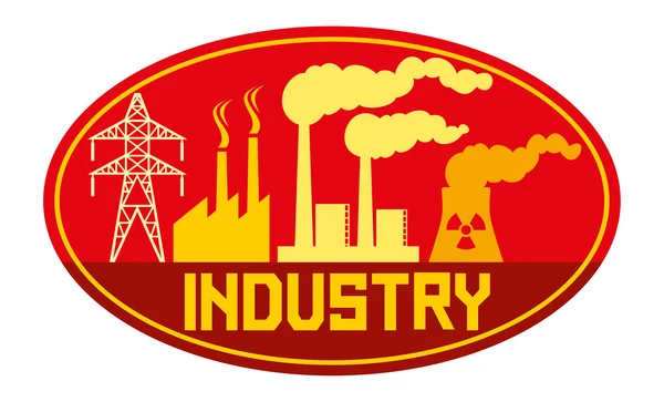 Industrieplakat — Stockvektor