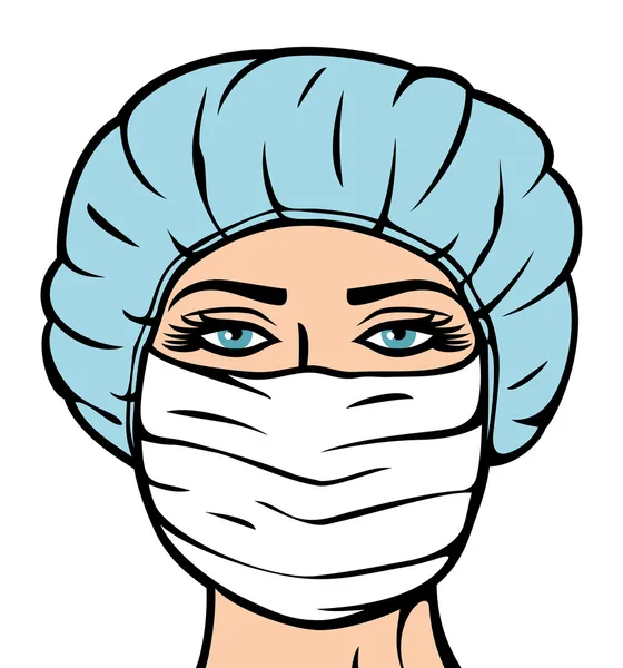 Mujer Doctor — Vector de stock