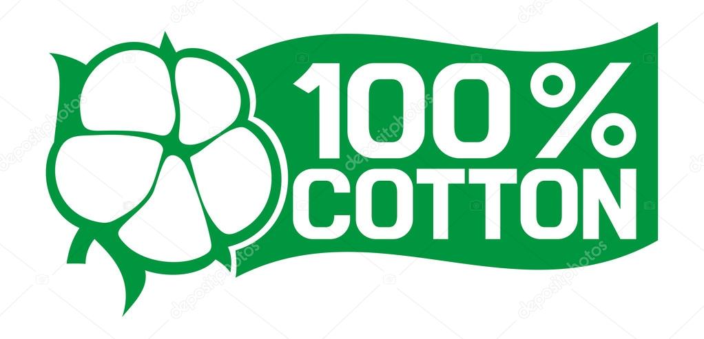 100 percent cotton Stock Vector by ©Tribaliumivanka 46937409