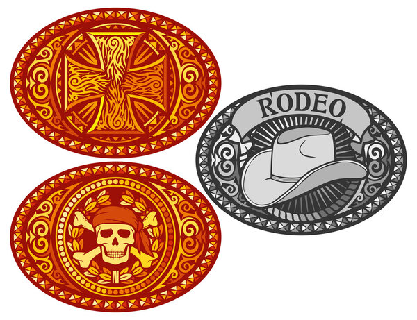 Belt buckle vector