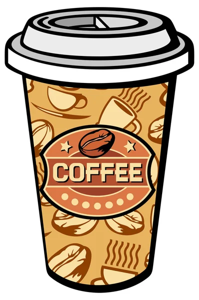 Tasse de café en papier — Image vectorielle