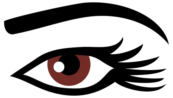 Asszony szeme — Stock Vector