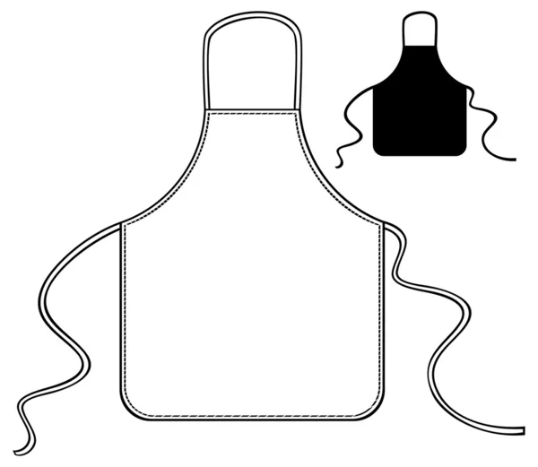 Avental de cozinha — Vetor de Stock