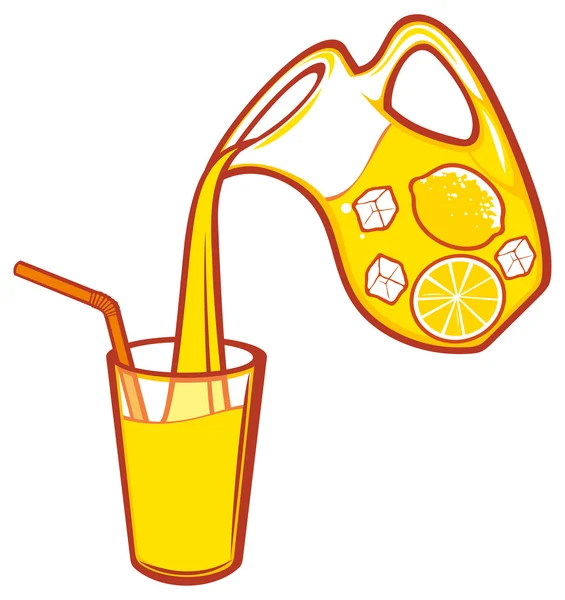 Verser la conception vectorielle de limonade — Image vectorielle