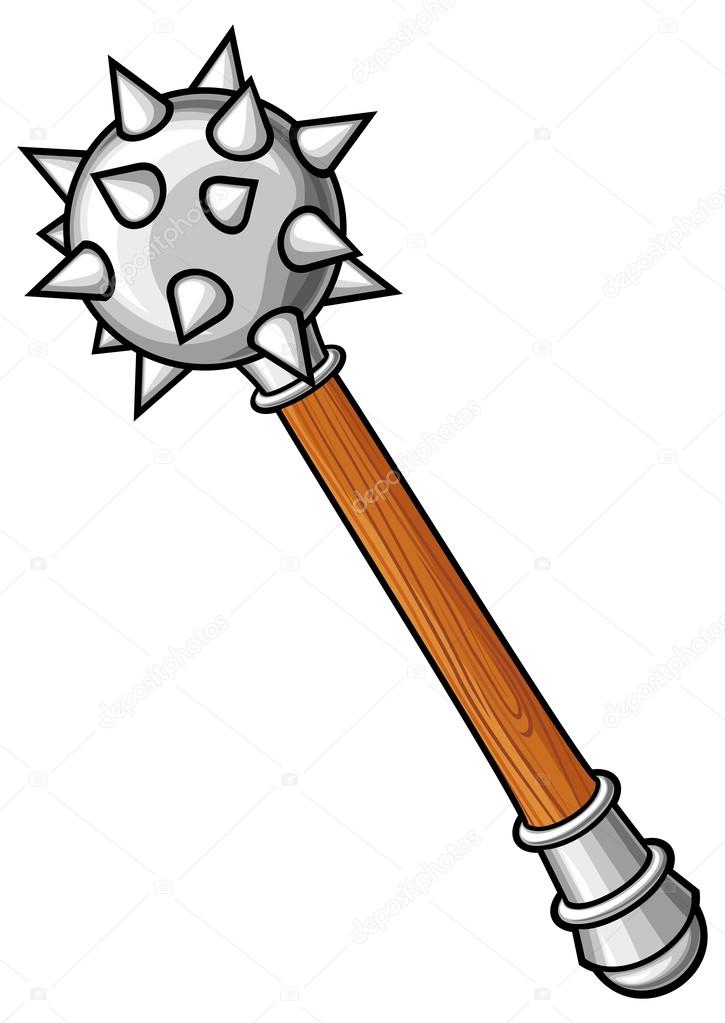 Medieval mace mace ancient weapons Stock Vector Image by