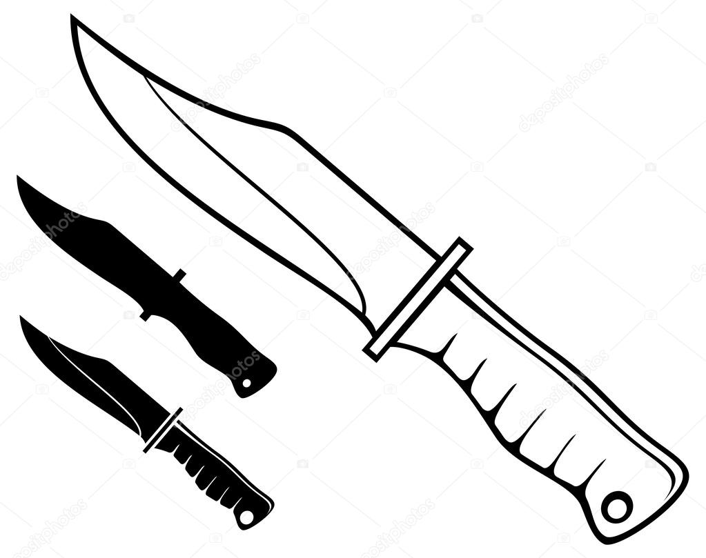 Cuchillo militar Vector de stock por ©Tribaliumivanka 50289479