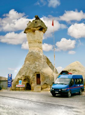 Karakolda kaya oluşumu, Kızkalesin, Türkiye