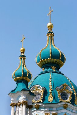 mavi içinde Hıristiyan kilise kubbe
