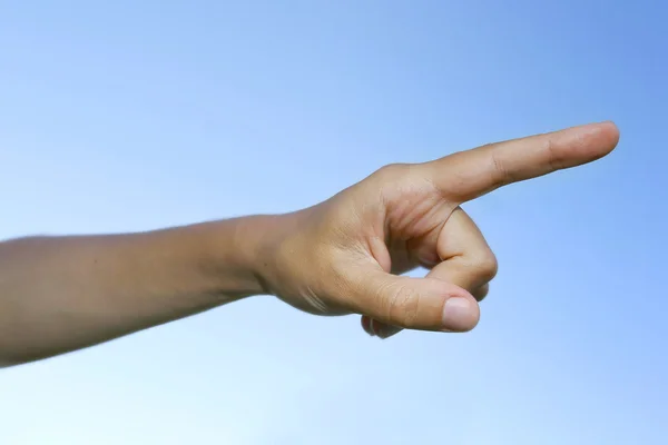 Apuntando la mano — Foto de Stock