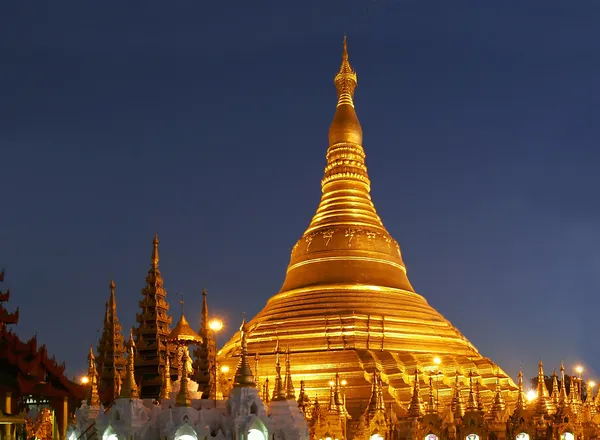 shwedagon Tapınağı, gece, myanmar