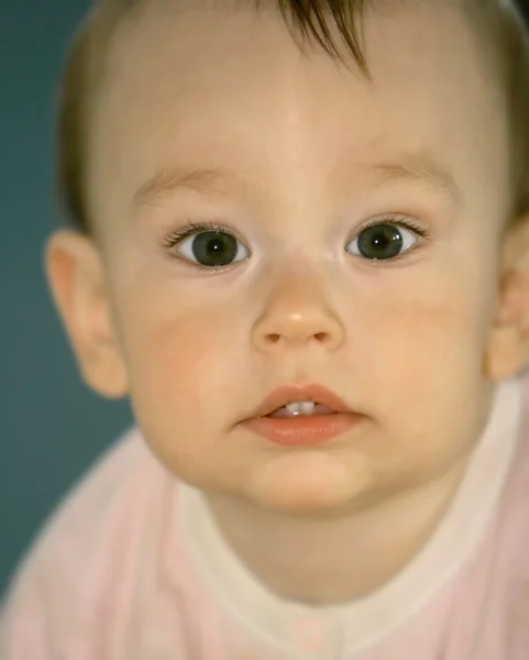 Närbild baby porträtt — Stockfoto