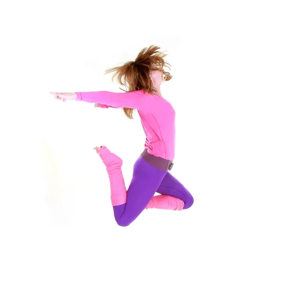 Танцующая девушка в стиле модерн — стоковое фото