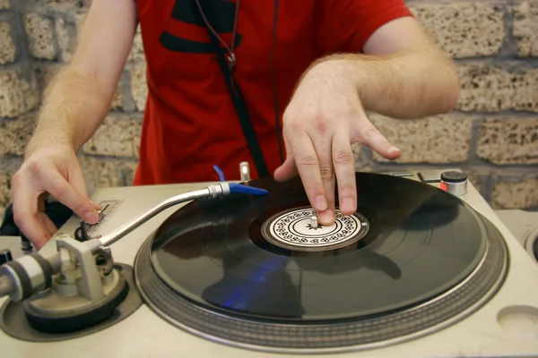 DJ, ses karıştırıcı — Stok fotoğraf