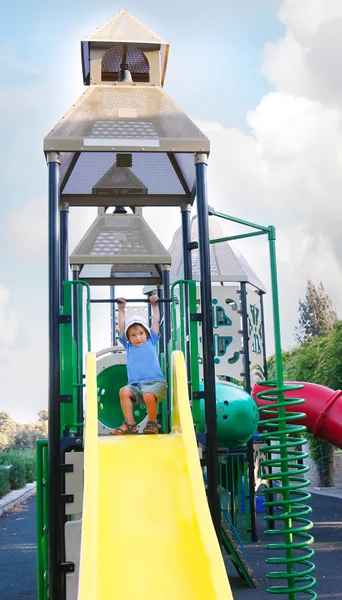 Happy boy on playground — Stock Photo, Image