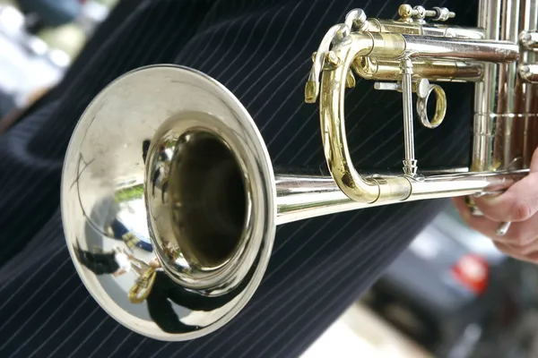 Close up of trumpet — Stock Photo, Image