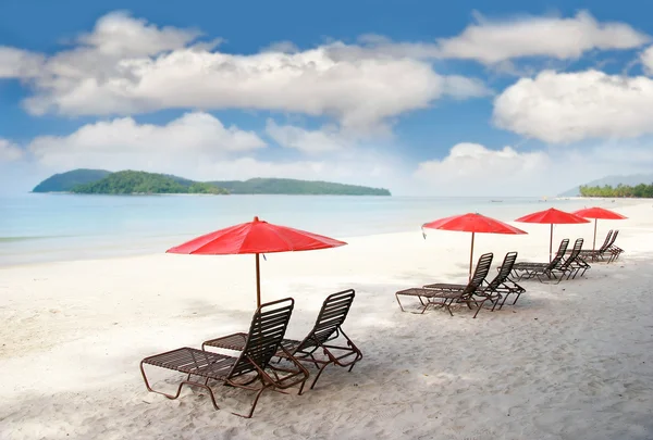 Playa de arena vacía — Foto de Stock