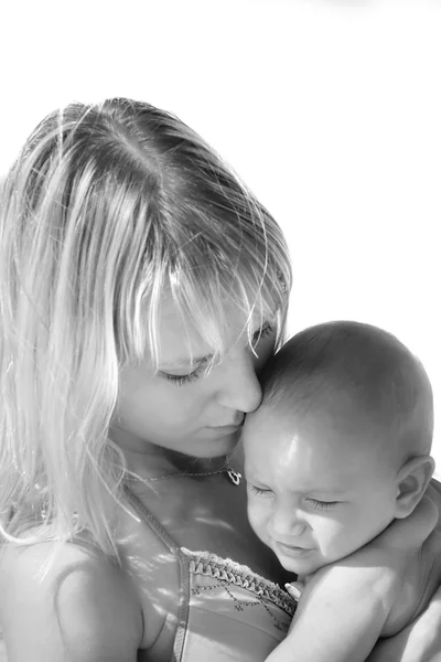 Mother and baby portrait — Stock Photo, Image