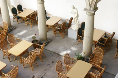 İtalyan tarzı sokak Cafe