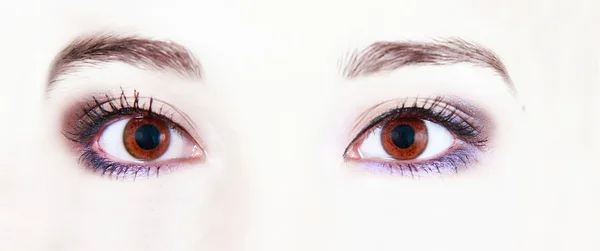 Close up de maquiagem para os olhos — Fotografia de Stock