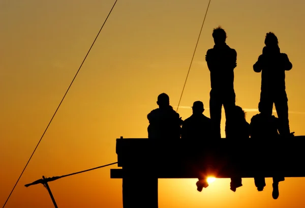 Joven al atardecer — Foto de Stock