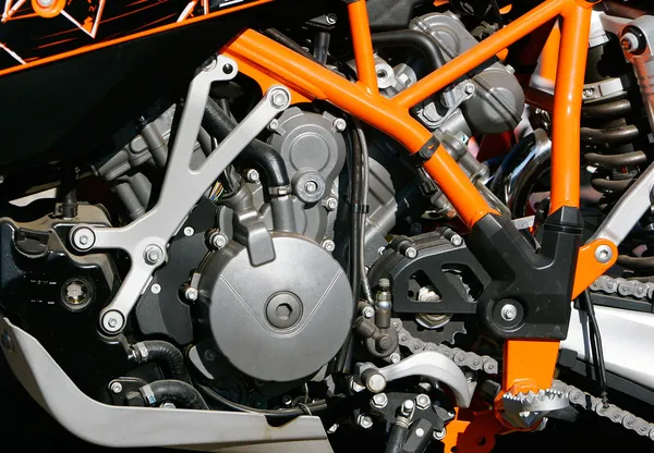 Close up of motorbike engine — Stock Photo, Image