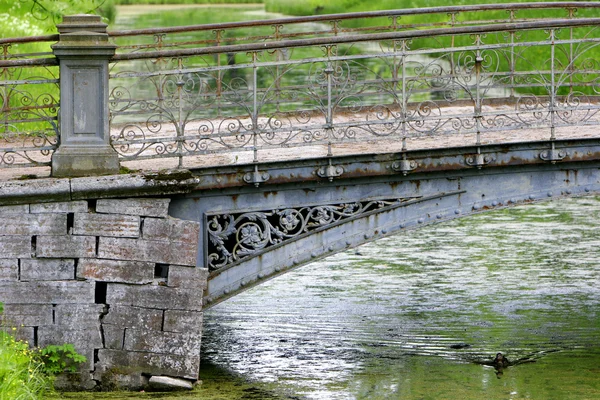 公园里的老桥 — 图库照片