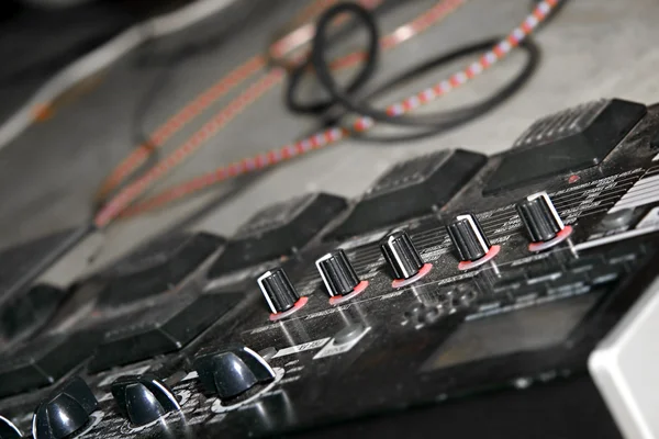 Close up of sound mixer — Stock Photo, Image