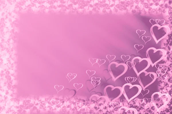 Abstract love background with hearts — Stock Photo, Image