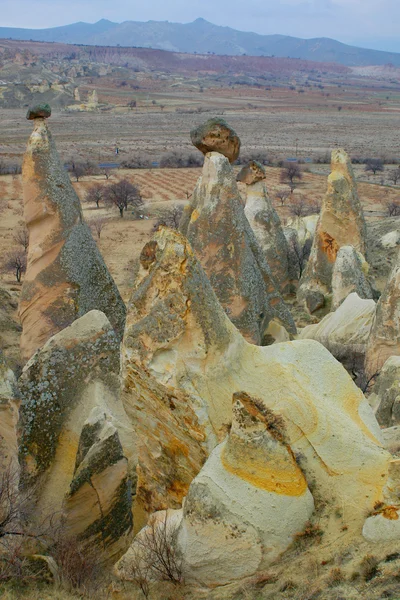 Formasi batu dalam kappadokia, kalkun — Stok Foto