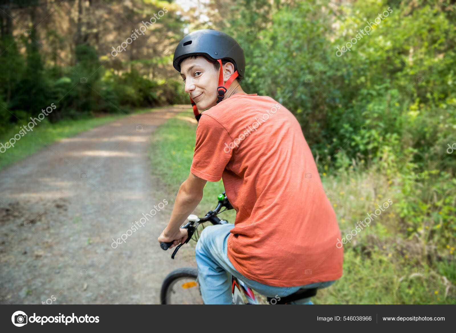 Happy Little Boy Riding a Bike Stock Image - Image of lifestyle