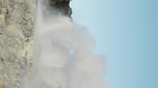 Pui Pohuta Gejzír Geotermálním Vulkanickém Parku Rotorua Nový Zéland Vysoce — Stock video