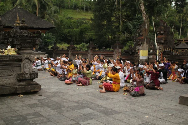 Praying in the temple — Stock Photo, Image