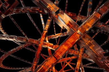 soyut turuncu tekerlekler arka plan