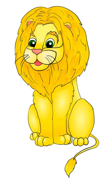 Cartoon lion — Stock Vector