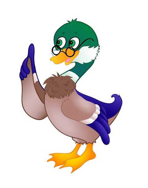 Cartoon duck Vector Graphics
