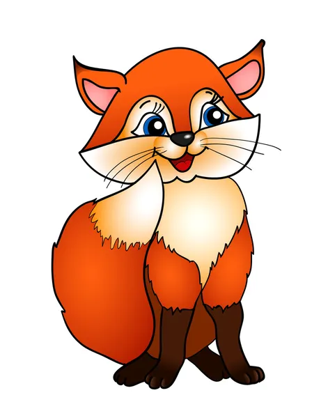 Cartoon fox — Stock Vector