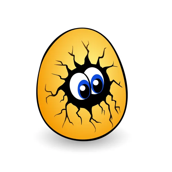 Yumurta karikatür — Stok Vektör