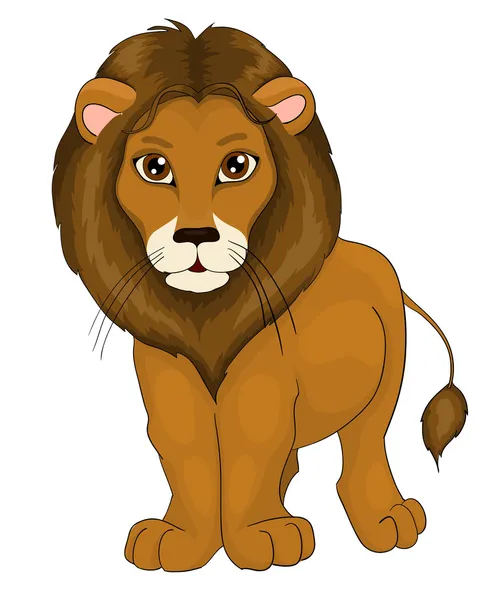 Cartoon lion — Stock Vector