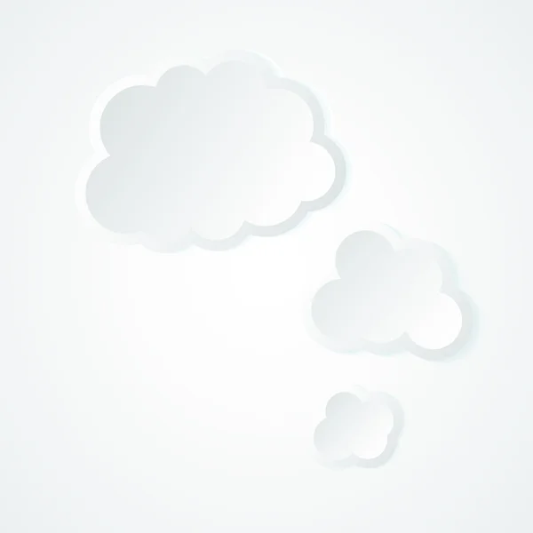 Paper clouds background. — Stock Vector