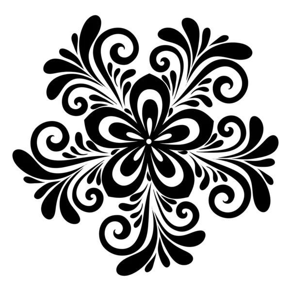 Beautiful floral pattern, a design element in the old style. — Stock Vector